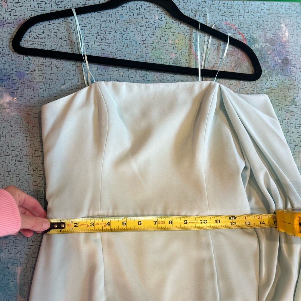 Pastel Seagreen Halston Gown - Picture 9 of 15